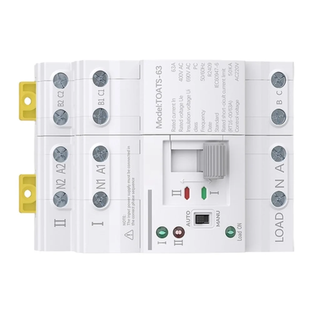 For Continuous Operation 116*82mm Automatic Transfer Switch Reliable Power Transfer Device Automatic Transfer Switch