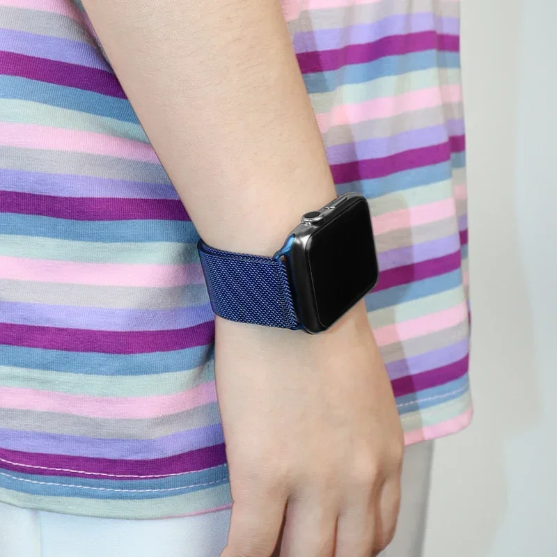 Milanese-Metallarmband für Apple Watch 12, 42mm 44mm 45mm 46mm 49mm, Armband für iWatch Series 12 11 10 Ultra 4 3 2 – Detail 17