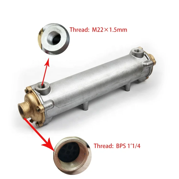 Top-Rated Mini Automatic Transmission Oil Cooler Radiator Fuel Water Tube Gear Box Wheel Loader Threaded Pipe Design Included