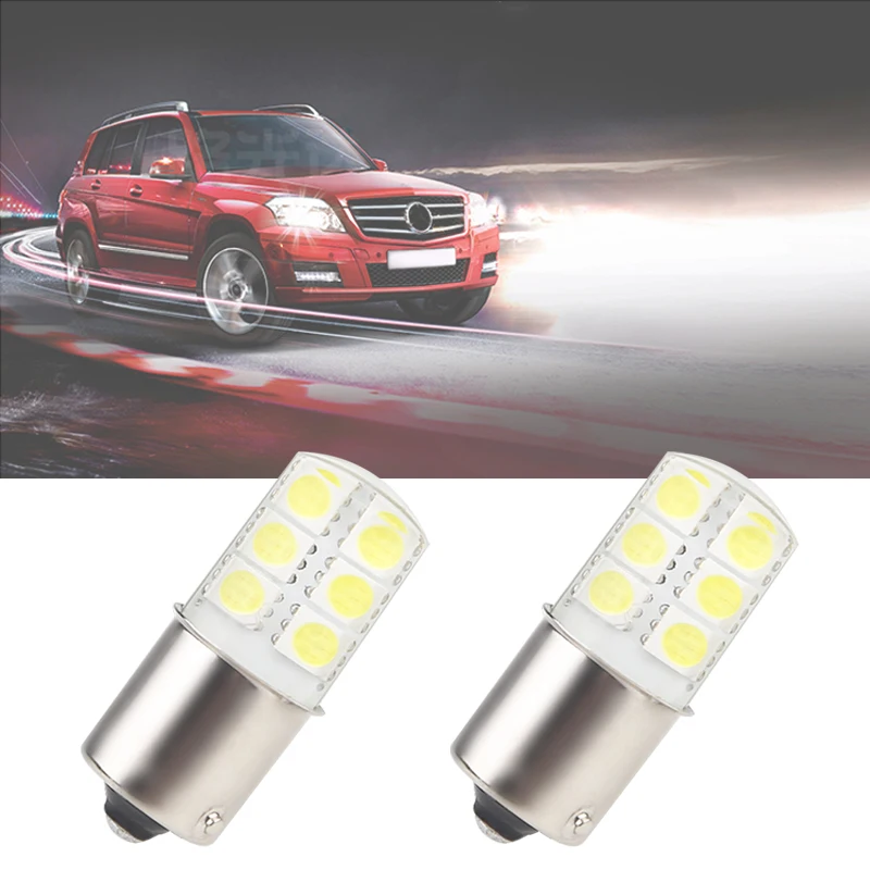 

2 шт. Автомобильный фонарь 1156 5050 8SMD Светодиодный стоп-сигнал поворота Белый Супер яркий стоп-сигнал стояночные огни Автомобильные аксессуары