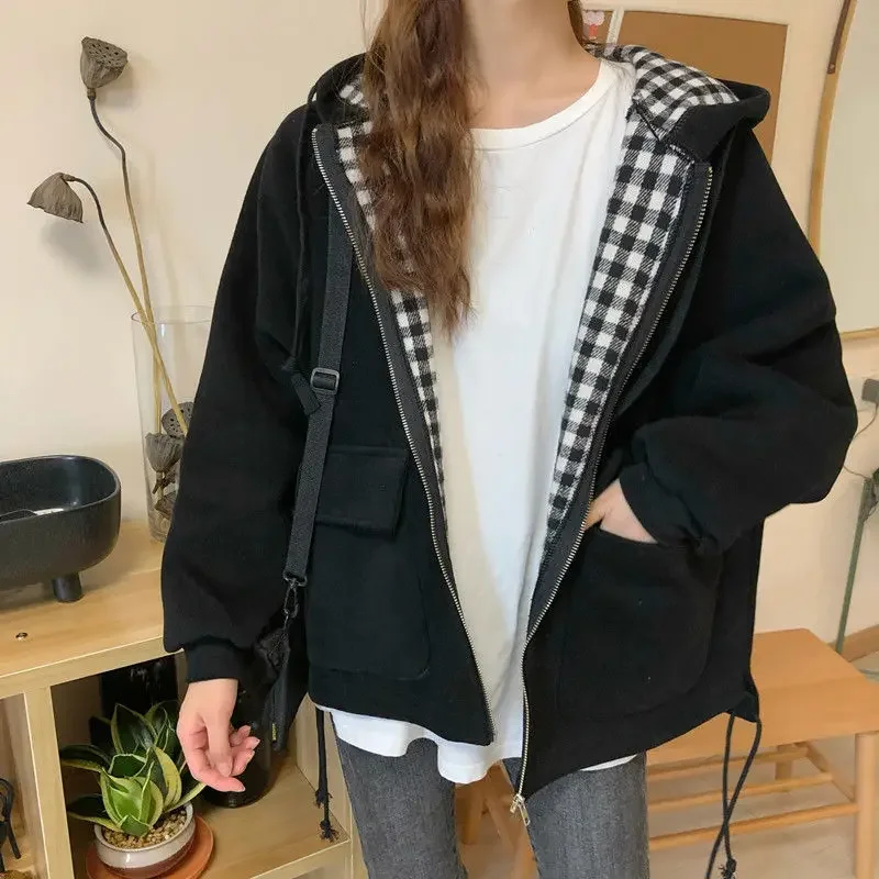Jackets Women Korean Style Baggy Spring Ins Outerwear Popular Student High Street Female New Arrival Mujer De Moda Basic Kpop