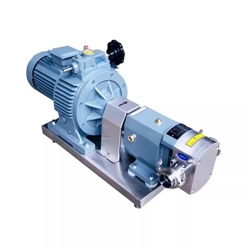 High-Viscosity Self-Priming Cam Rotor Pump Sauce, Honey, and Syrup Pump Food-Grade Stainless Steel Particle Conveying(Customized