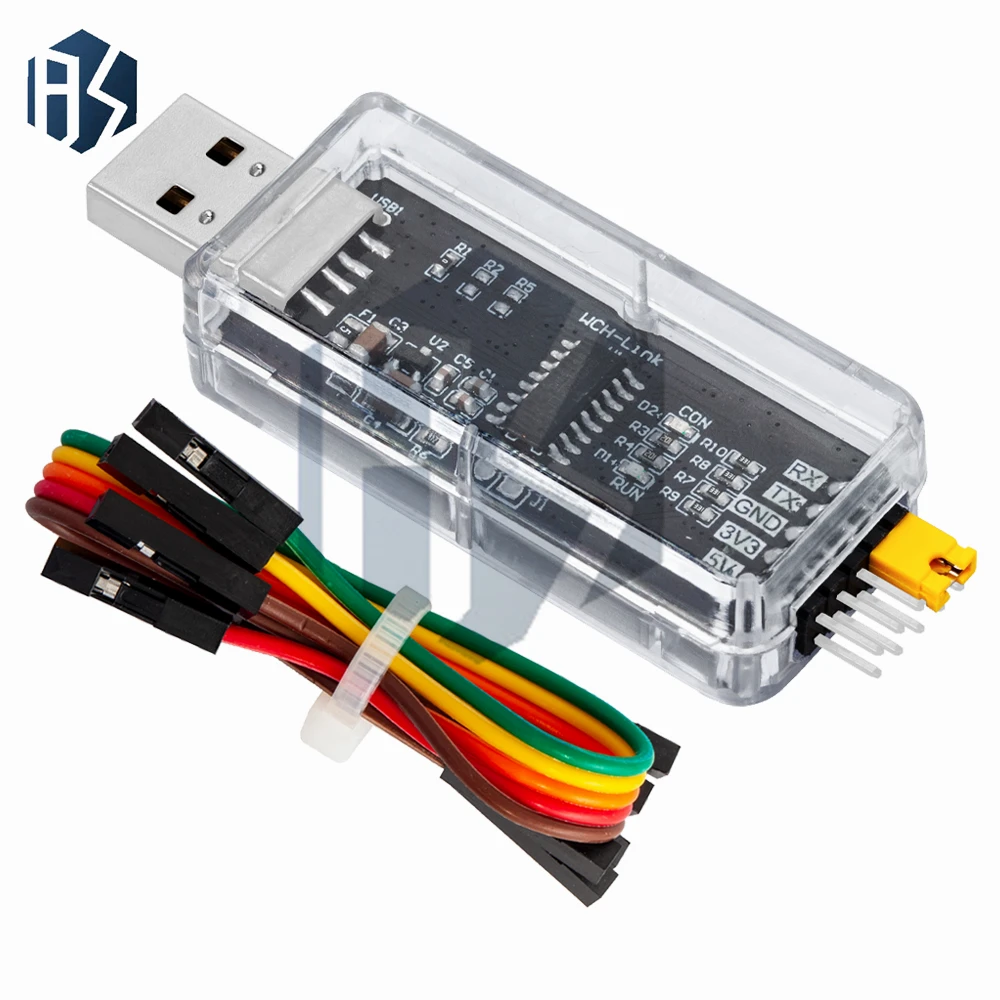 ‌ مصحح الأخطاء WCH-Link Pro USB-C - محاكي CMSIS-DAP للكشف التلقائي 3.3 فولت/5 فولت لـ RISC-V & ARM (SWD/JTAG) |   OpenOCD/TelinkSDKSuppor