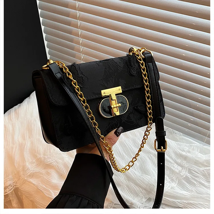 

2025 Luxury 3D Butterfly Embroidery Bag, Women's Fashionable Small Square Crossbody & Shoulder Purse for Elegant Commuting