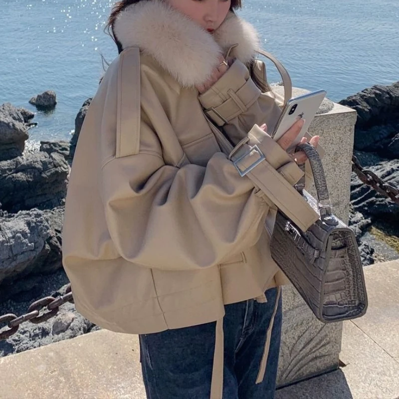 

Autumn Winter New Fur Coat Women's Loose Padded Short Cotton-padded Jacket Women's Clothing