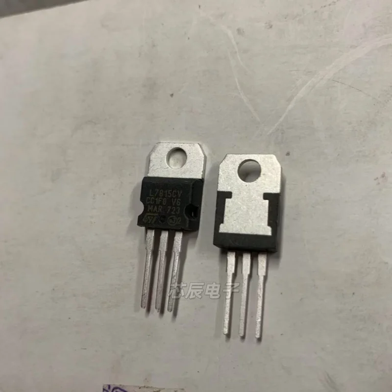 10pcs L7815CV Brand-New Imported Three-Terminal Voltage Regulator, Through-Hole TO-220 Package