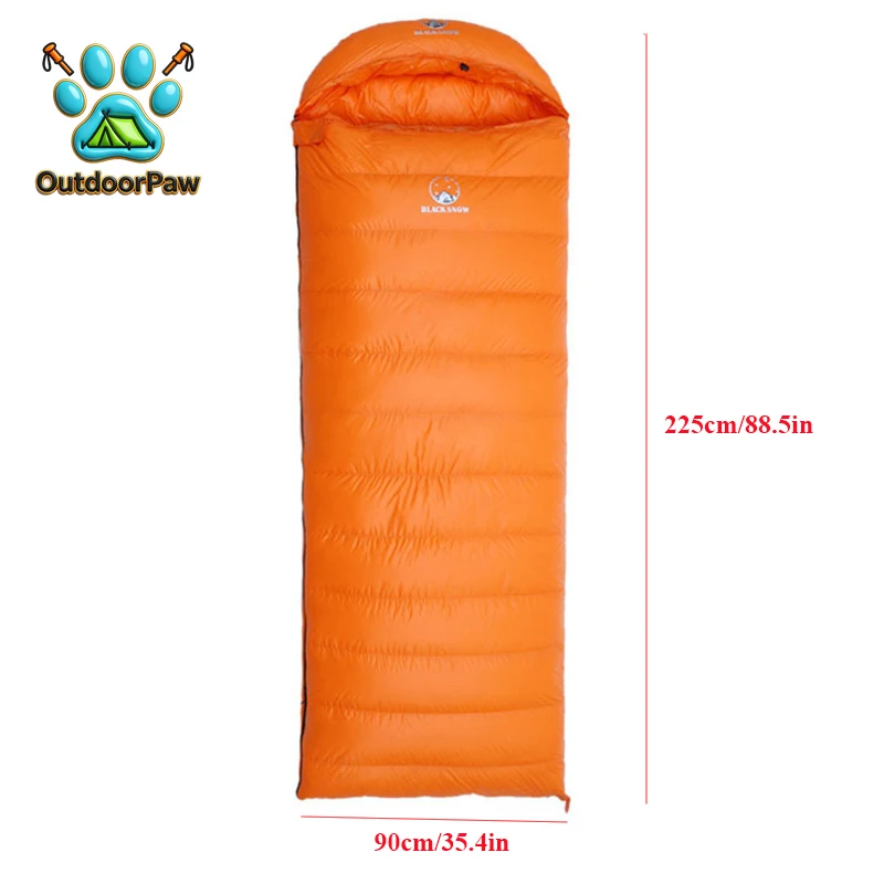 White Goose Down Adult Envelope Sleeping Bag Single Person Ulrtalight Outdoor Camping Tourist Portable Warm