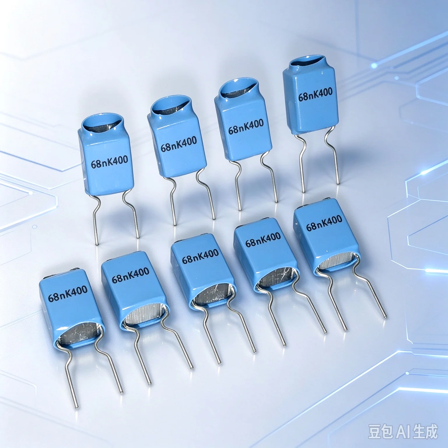 Packaged for EPCOS 68NF 0.068UF 400V Stack Coupling Non-inductive Capacitor  100pcs
