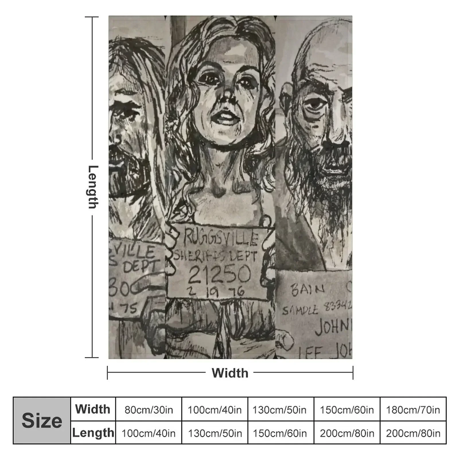Devils Rejects Throw Blanket couch cozy soft plush fuzzy picnic outdoor blanket