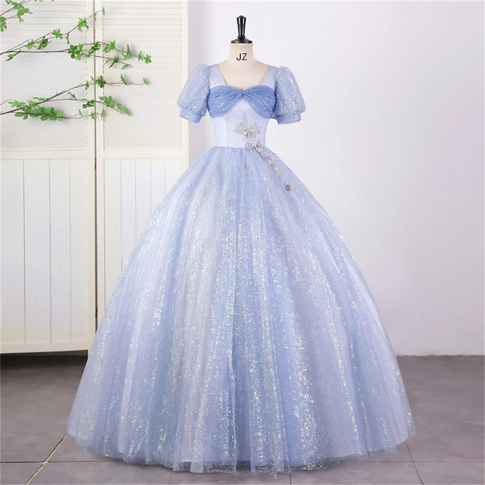 

Милое вечернее платье с пышными рукавами, элегантное платье Quinceanera 15, бальное платье по индивидуальному заказу, платье на день рождения 15 лет, Ashley Gloria 2025