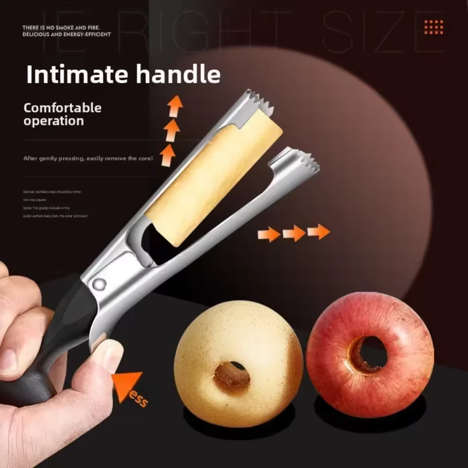 Stainless Steel Apple Corer Seed Remover Pear Slicer Seeder - Durable Kitchen Fruit Tool for Vegetable Preparation - view 3