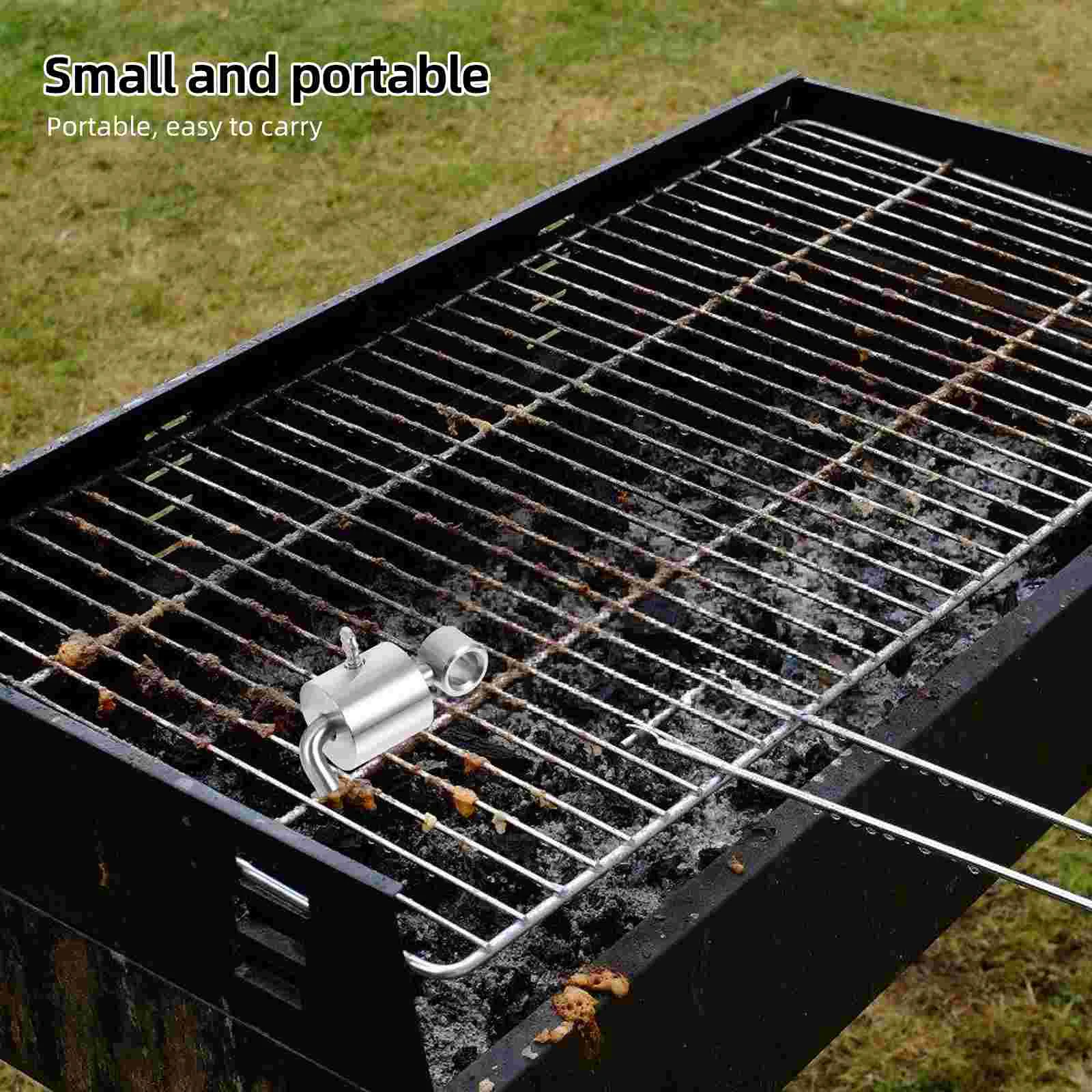 Barbecue Grill Spit Weights Griddle Electric Rod Stainless Steel Stop Rotisserie Balance