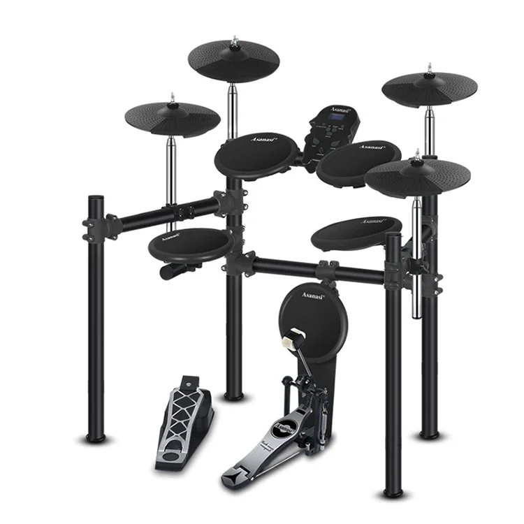 electric drum set entry level for beginner 5 drums 3 cymabls