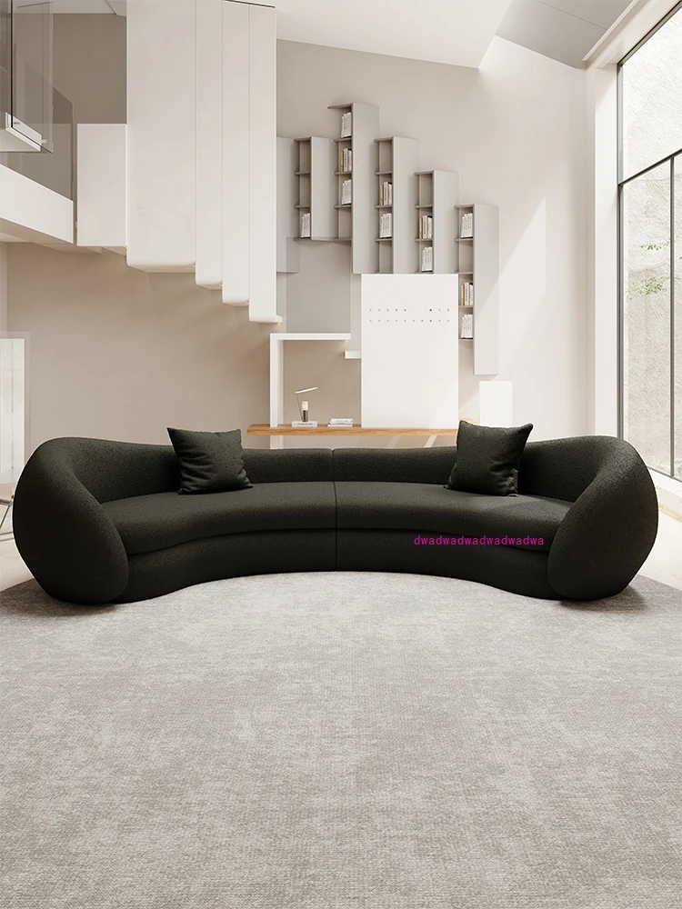 

Полукруглый изогнутый диван особой формы дизайнерский отель B & B салон красоты офис