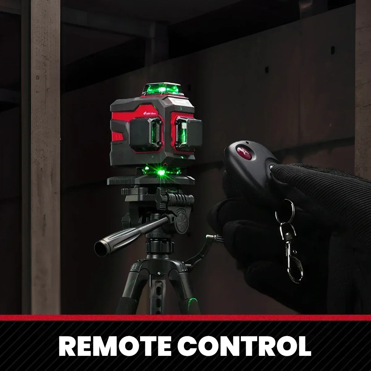 YEVOLT YVGLL4XS16 4D 360 ° Linha de base de instalação de tapete autonivelante ProGrade de nível laser comercial de 16 linhas de alta precisão com alcance de 30 m