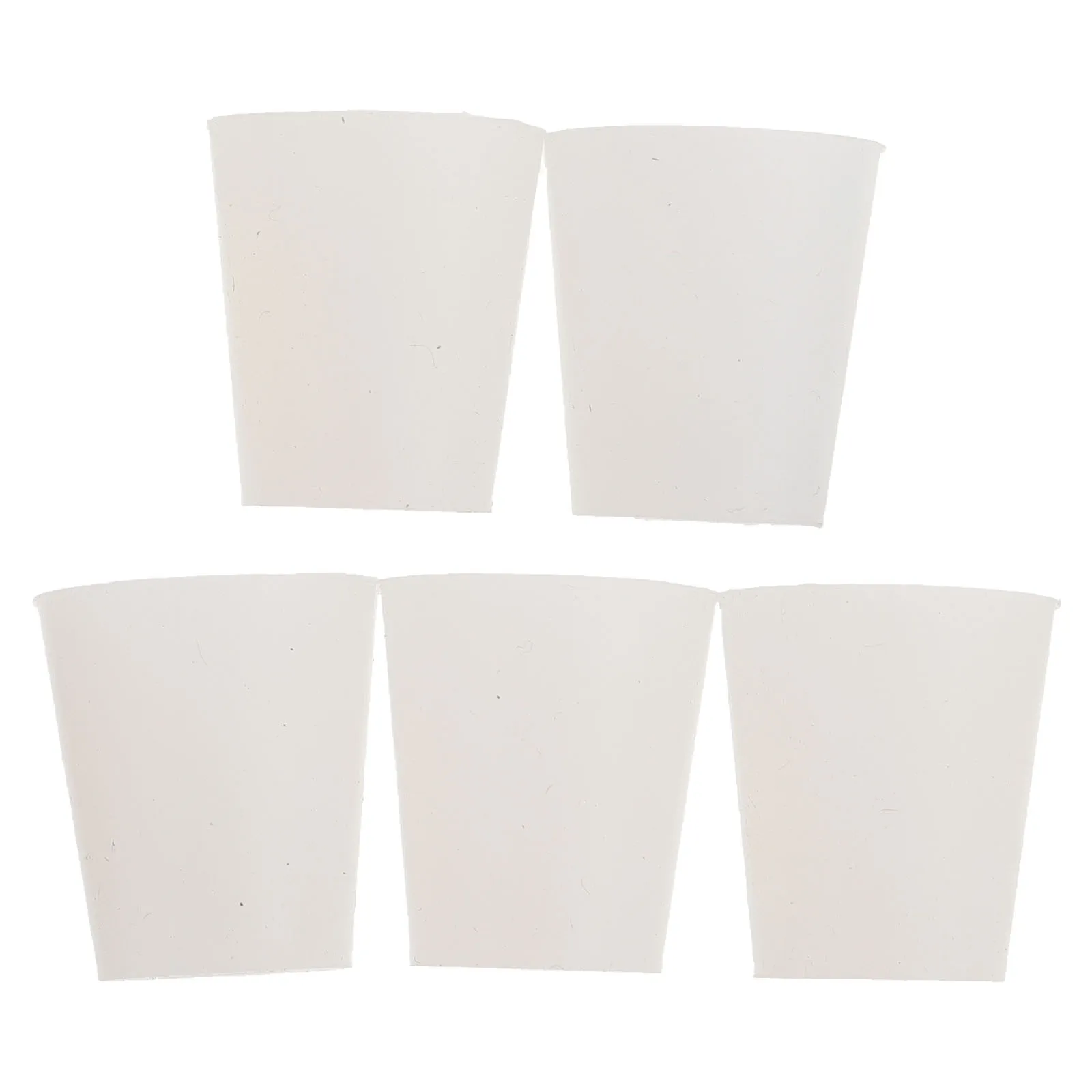 

5pcs Plugs Food Grade Sealing Lids White Lab Test Tube Durable Lightweight Storage Sealing Silicone Caps Lab Silicone Caps