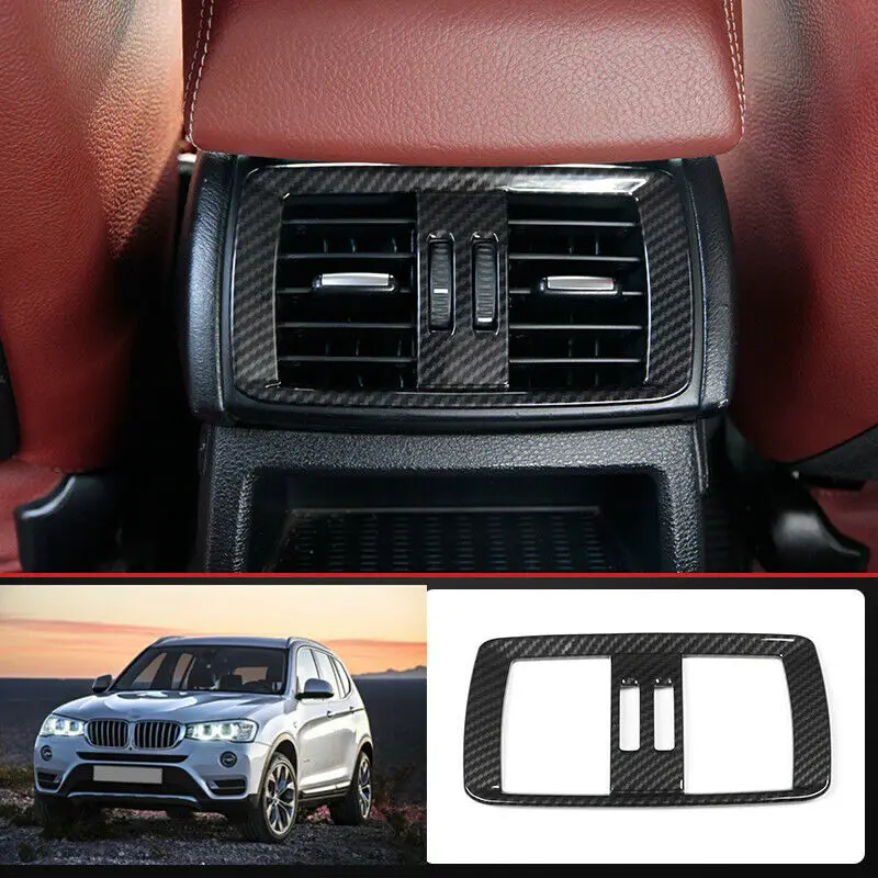 

Carbon Fiber Rear Air Outlet Vent Cover Trim For BMW X3 X4 2011-2017 F25 F26