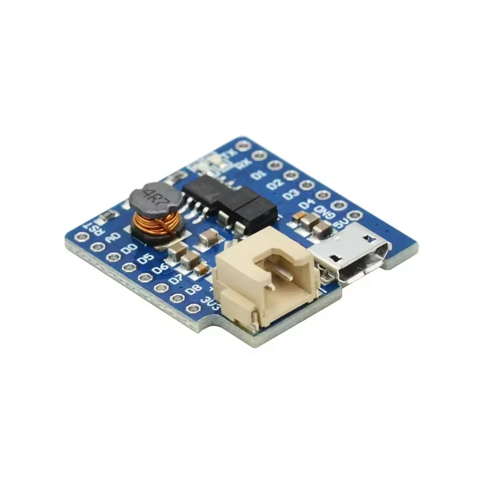 6pcs D1 Mini Battery Shield TP5400 Lithium Battery Charger 1A Boost Module for WeMos D1 Mini ESP8266