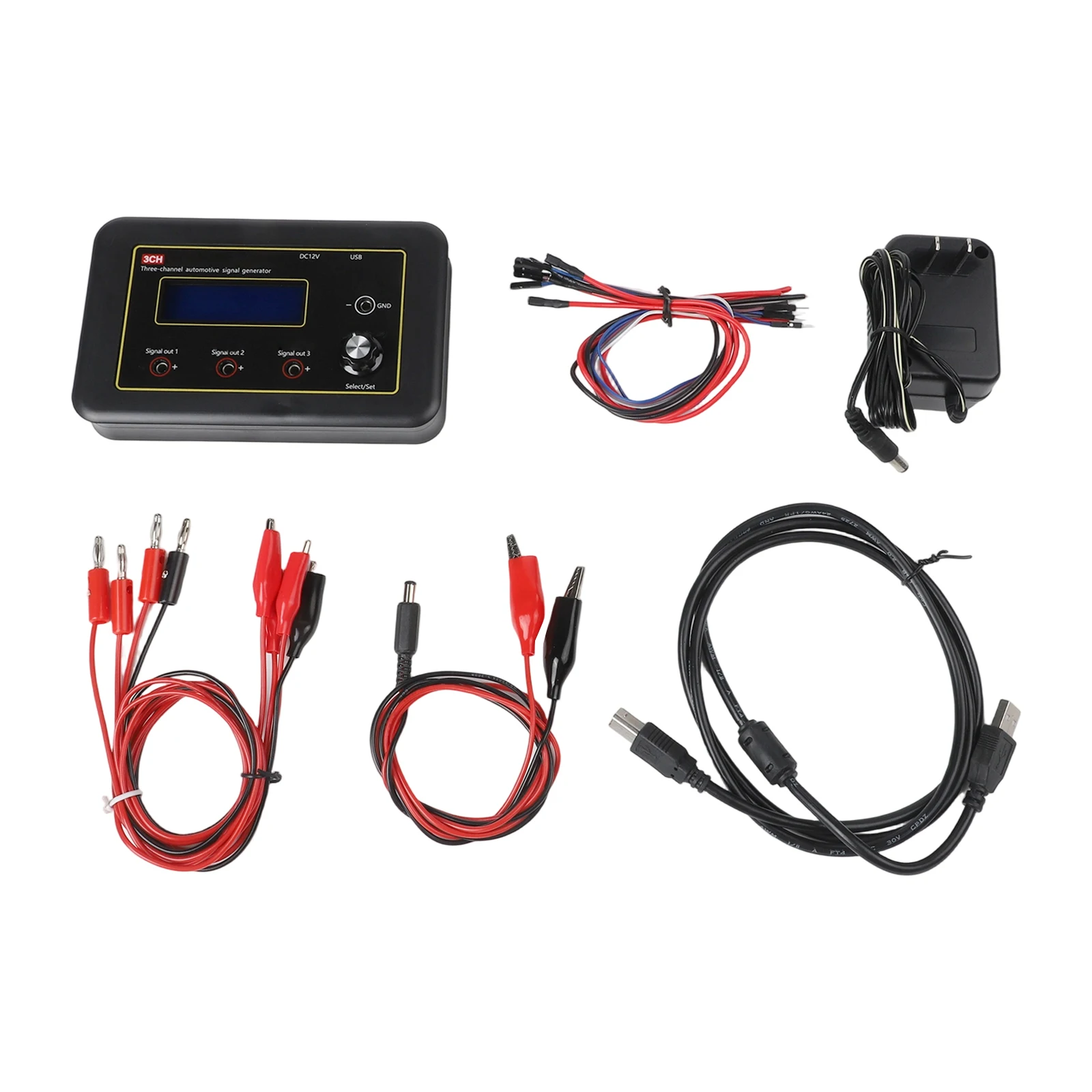 

3CH Three Channel Car Signal Generator ECU Computer Maintenance Tester Sensor For Test Measurement Tool Accessory