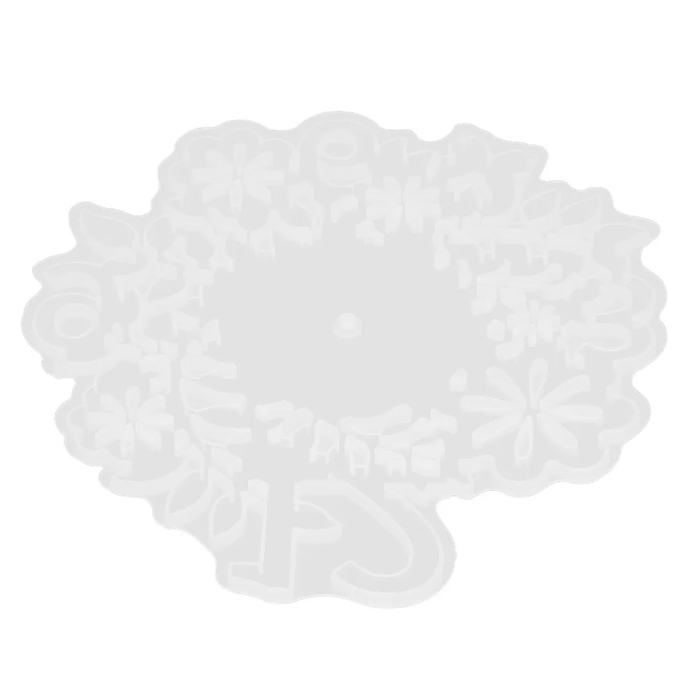 

Resin Jewelry DIY White Silicone Clock Mould Floral 12 Inch Clock Resin Mould Silicone Large DIY Clock Mould DIY Art Craft