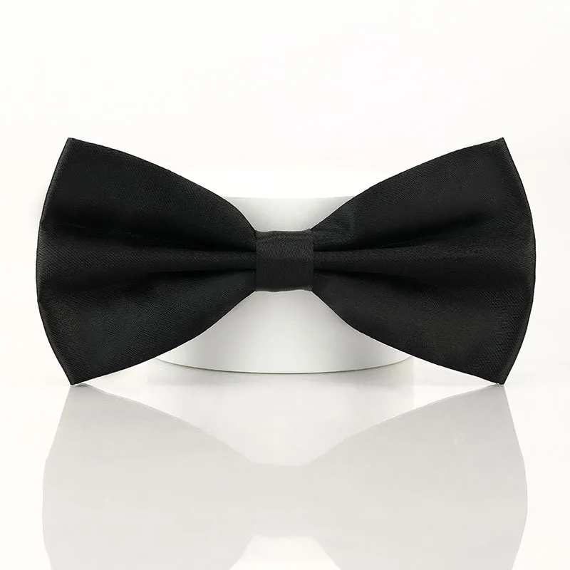 Classic Bow Tie For Man Solid Color Water Proof Double Fold Bowtie Party Wedding Accessories Female Tie Gifts For Man