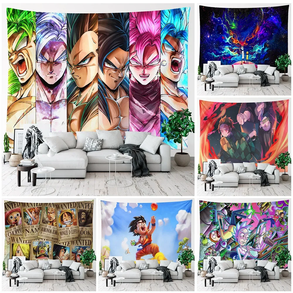 

Anime Tapestry Wall Hanging Kawaii Room Decor Boho Hippie Bedroom Background Large Fabric Wall Tapestr Home Aesthetic Decoration