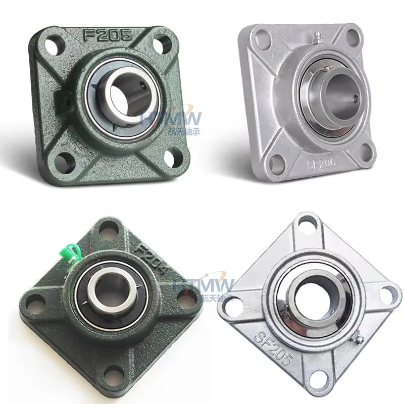 Kussenbloklager Prijs UCF-serie UCF204 Binnendiameter 12 mmTwee bouten flensbehuizinglager