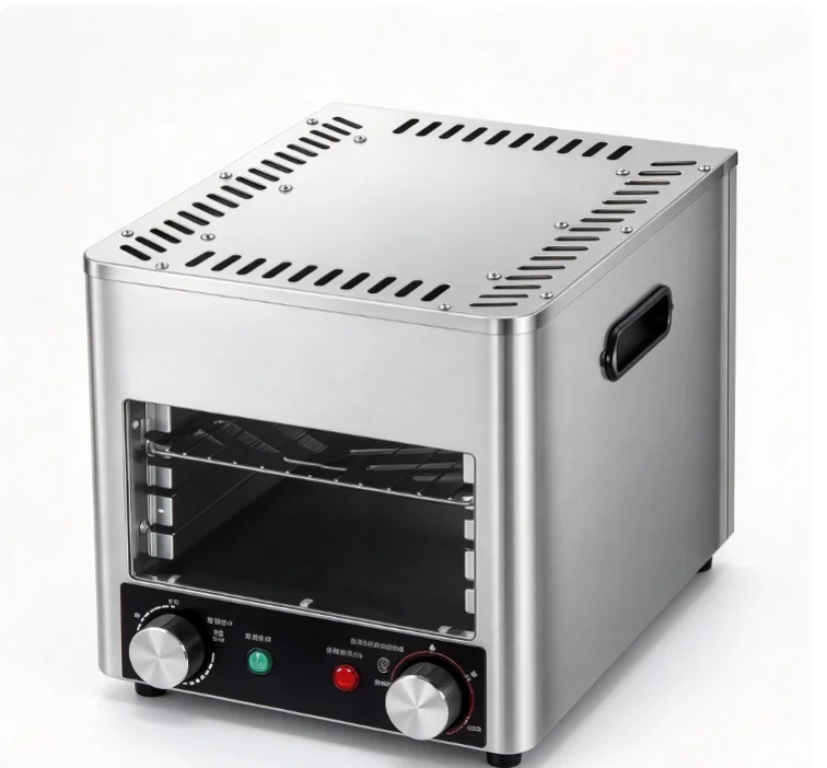 High Temperature Steak Machine Outdoor Commercial Electric Grill Automatic Steak Roaster Small Size for Beef Steak Frying
