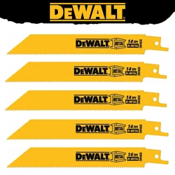 DEWALT DW4808 Reciprocating Saw Blades Straight Back 6-Inch Metal Cutting Bi-Metal 5-Pack Power Tool Accessories