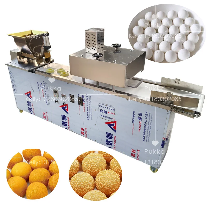 الفولاذ المقاوم للصدأ التجاري الكرة المتداول آلة الأرز زلابية الأرز الدبق كرات السمسم كامل التلقائي آلة التقريب