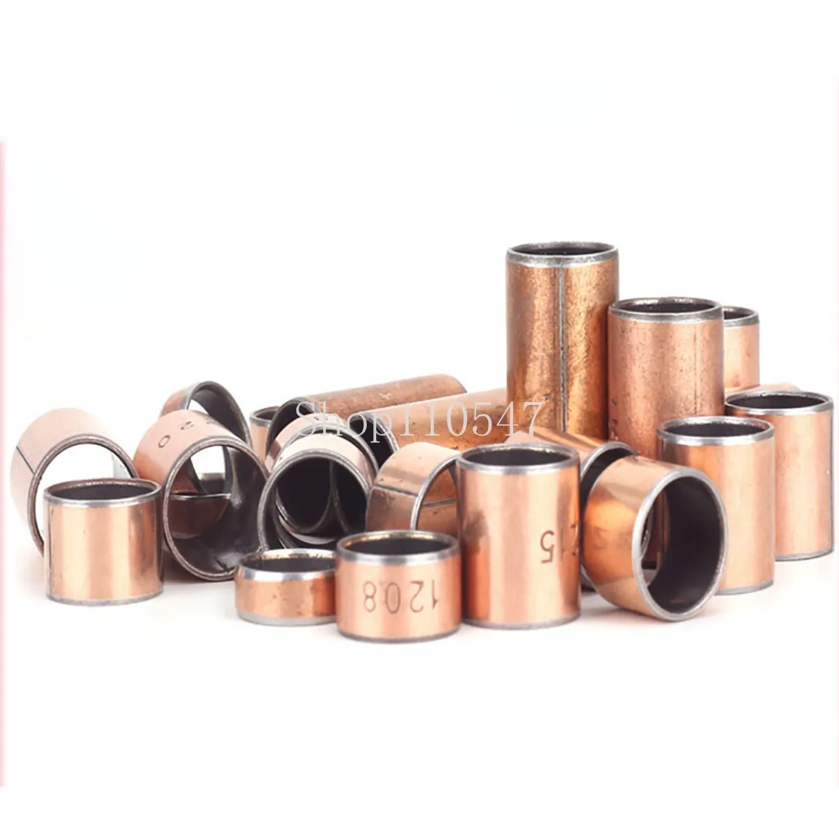 10Pcs Inner-φ3 4 5 6 7 8 9 10mm SF1 OilFree SelfLubricating Composite Bearing Bronze Bushings Outer -φ5 - 12mm