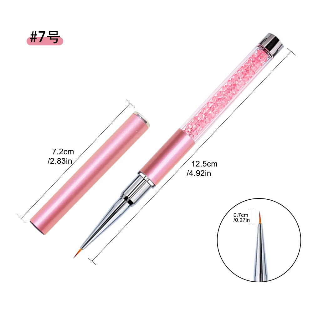 6-teiliges Nail-Art-Pinsel-Set – Liner-Pinsel für Gel-Nagellack-Design, kleine Detail-Zeichenstifte 2026