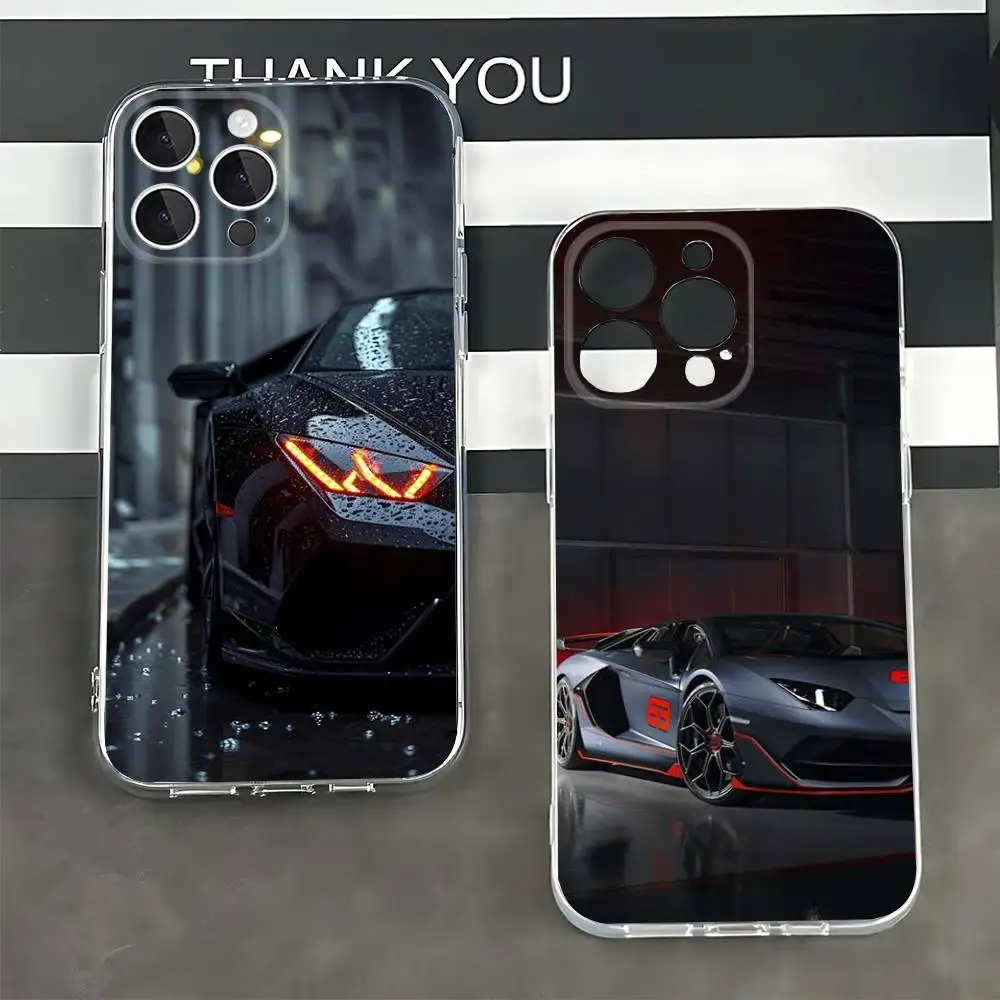 Sport Car A-Aventador Silicone Soft Phone Cover for iPhone 7,8,11,12,13,14,15,16,17,Pro Max,Plus,X,XR,XS Max,SE,12 mini