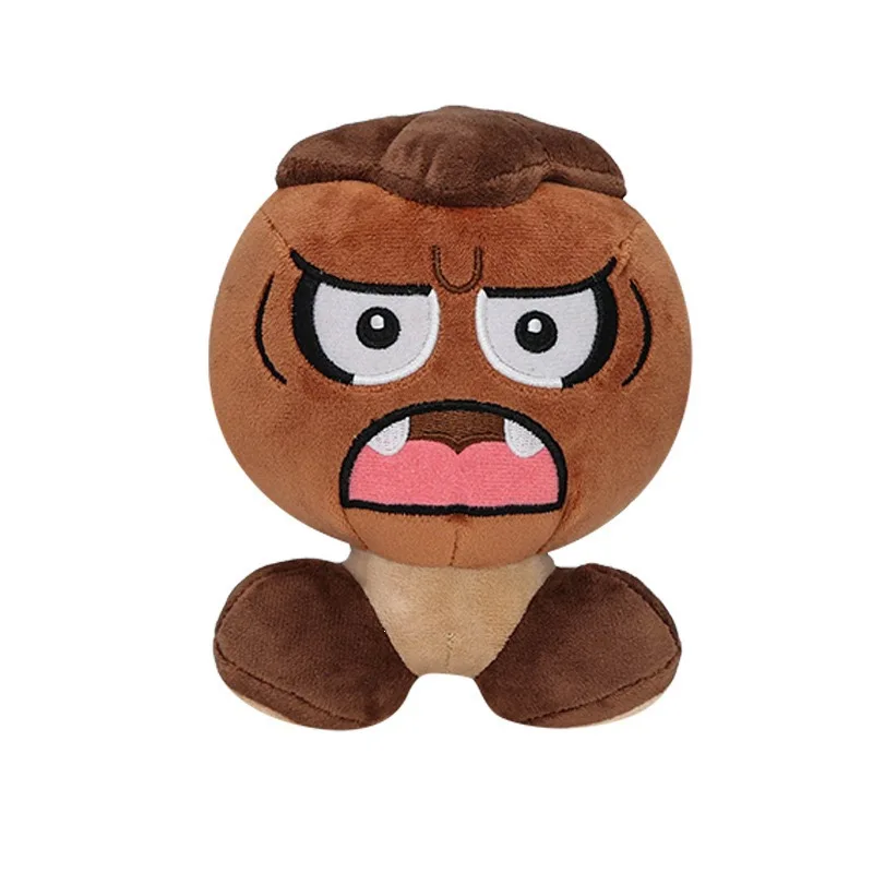 Super Mario Plush Toy Set - 5.5in Closed Mouth Poison Mushroom Angel Wing Open Mushroom & Sleepy Goomba Stuffed Dolls view 6