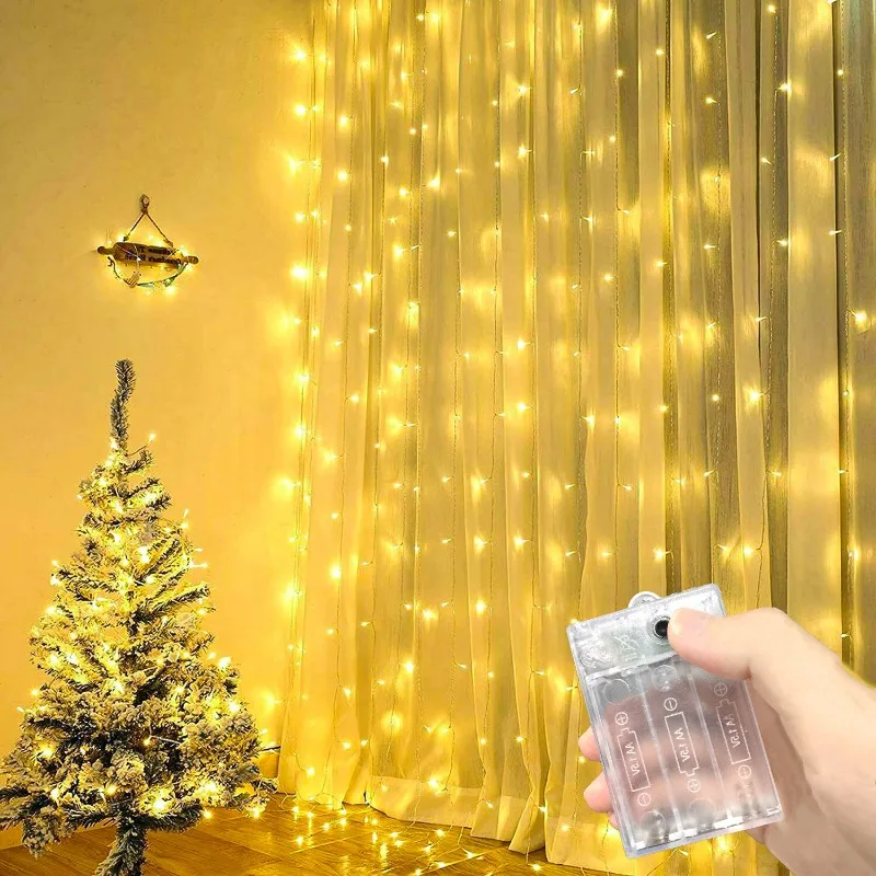 LED Curtain Lights 3/6 Meter Length with Battery Design, Multipurpose Ambient Lamp for Birthday Wedding Party Festival Decor