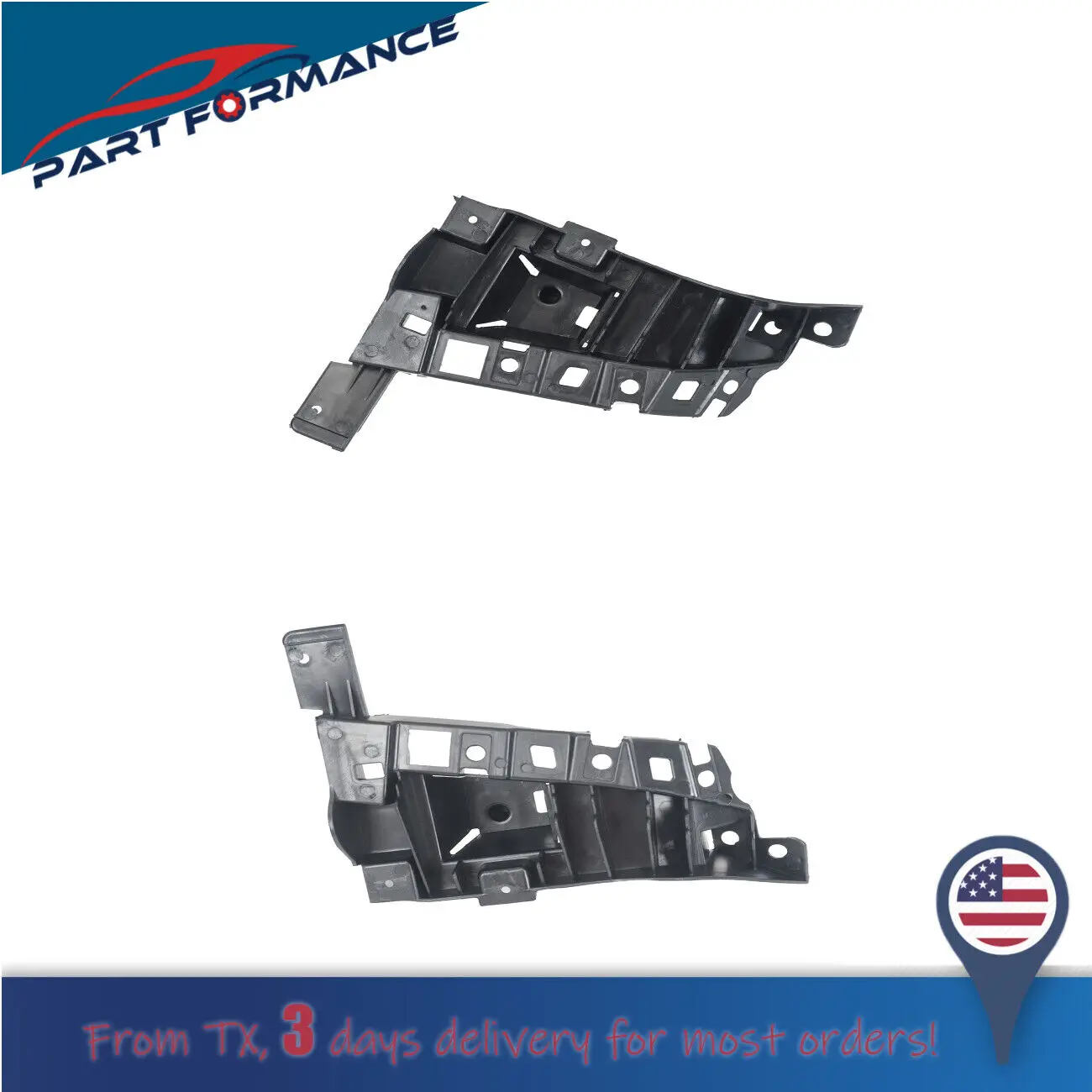 2pcs  Front Lower Bumper Bracket Left and Right Side For 2014-2018 Jeep Cherokee 68210064AD 68210065AD Car Accessories