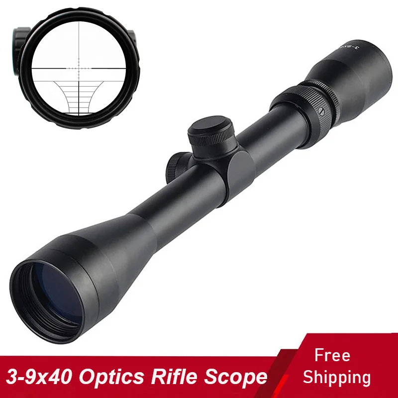 

Тактический прицел дальнего действия 3-9x40, Mil-dot, паралакс, оптика, алюминиевая винтовка, охотничий прицел, полностью многослойный прицел