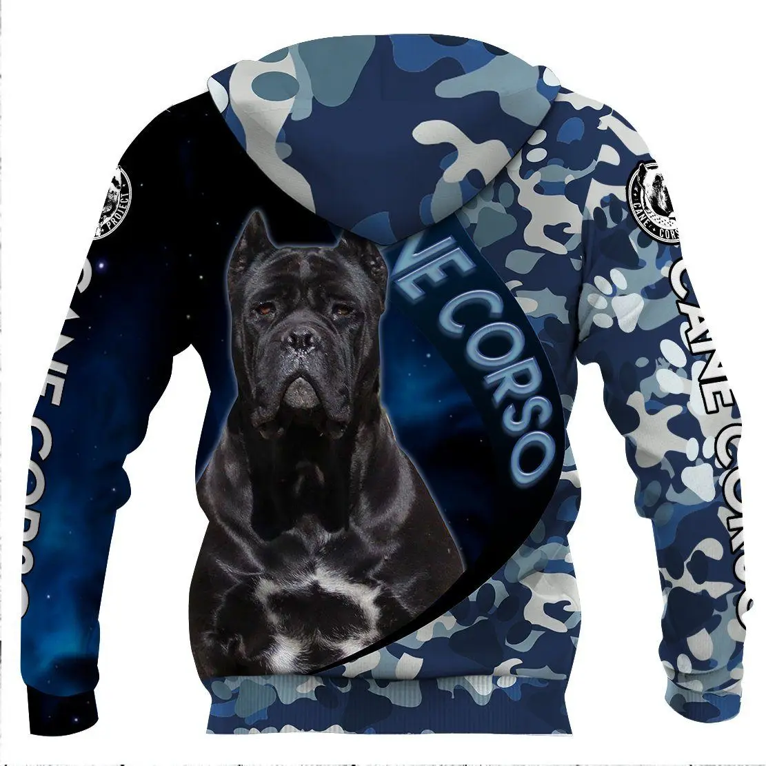 Cane Corso/Pug/American Bulldog 3D seluruh cetak hoodie wanita untuk pria pullover Jalan Tracksuit cinta hadiah anjing