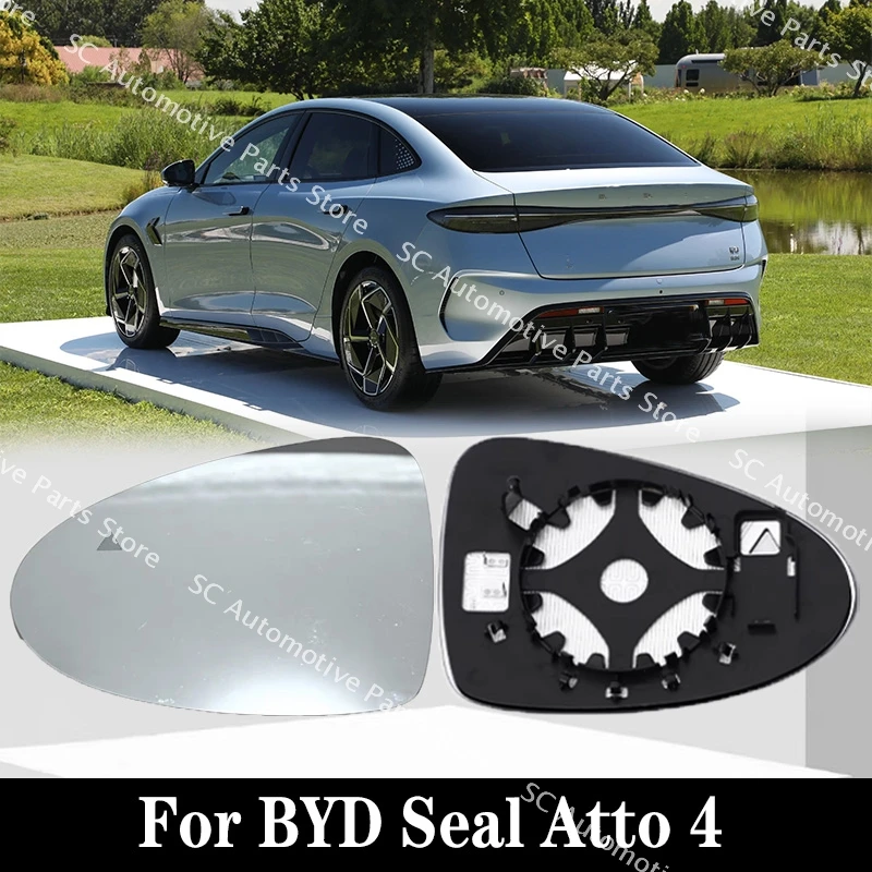 

For BYD Seal Atto 4 Car Accessories Blind Spots Rearview Left/ Right/Side Mirror Reflective Glass Lenses With Heating