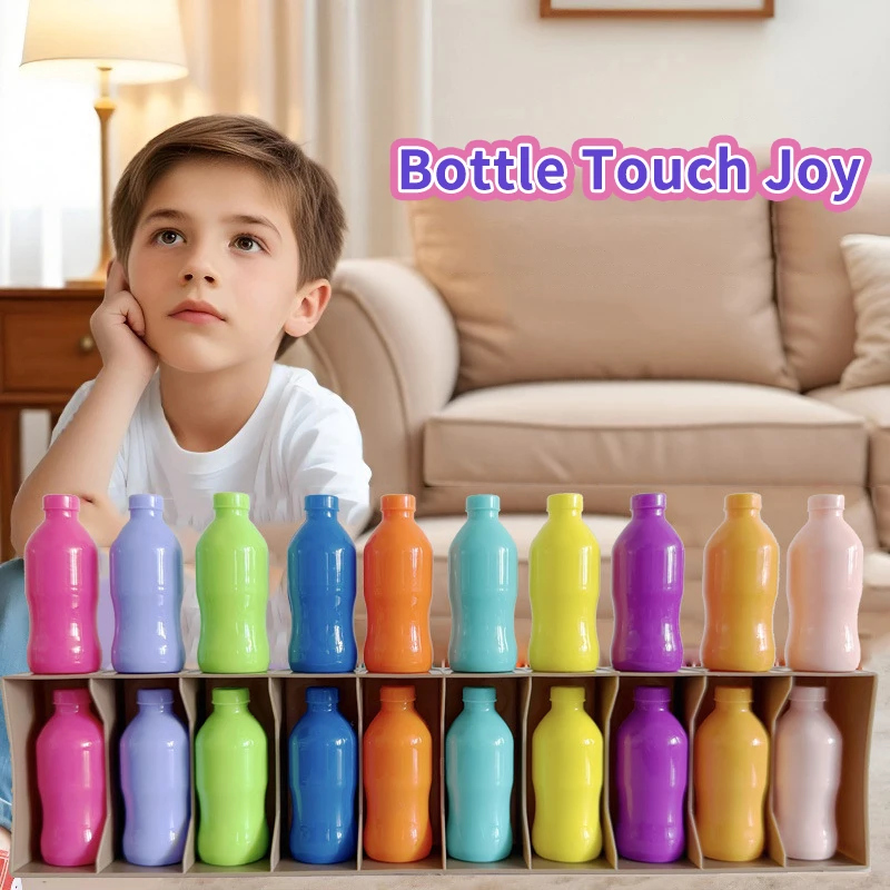 Bebidas divertidas para niños, juguetes a juego de colores, 20 botellas + Base, rompecabezas interactivo de entrenamiento de memoria para adivinar la primera infancia