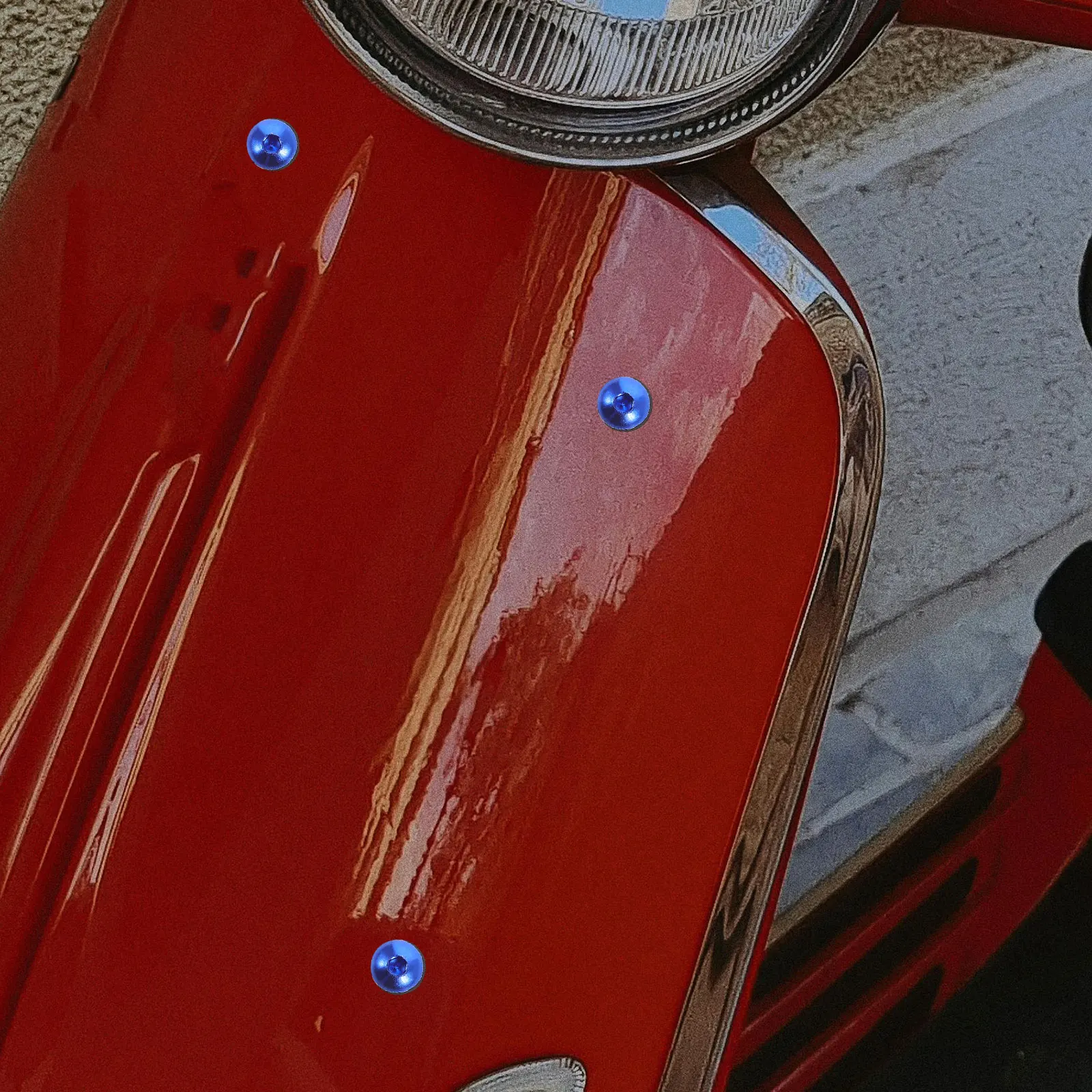 

1 set Motorcycle Screws 5mm Windshield Bolts Moped Fasteners Durable Aluminum Alloy For Motorcycle Fairing Car Accessories