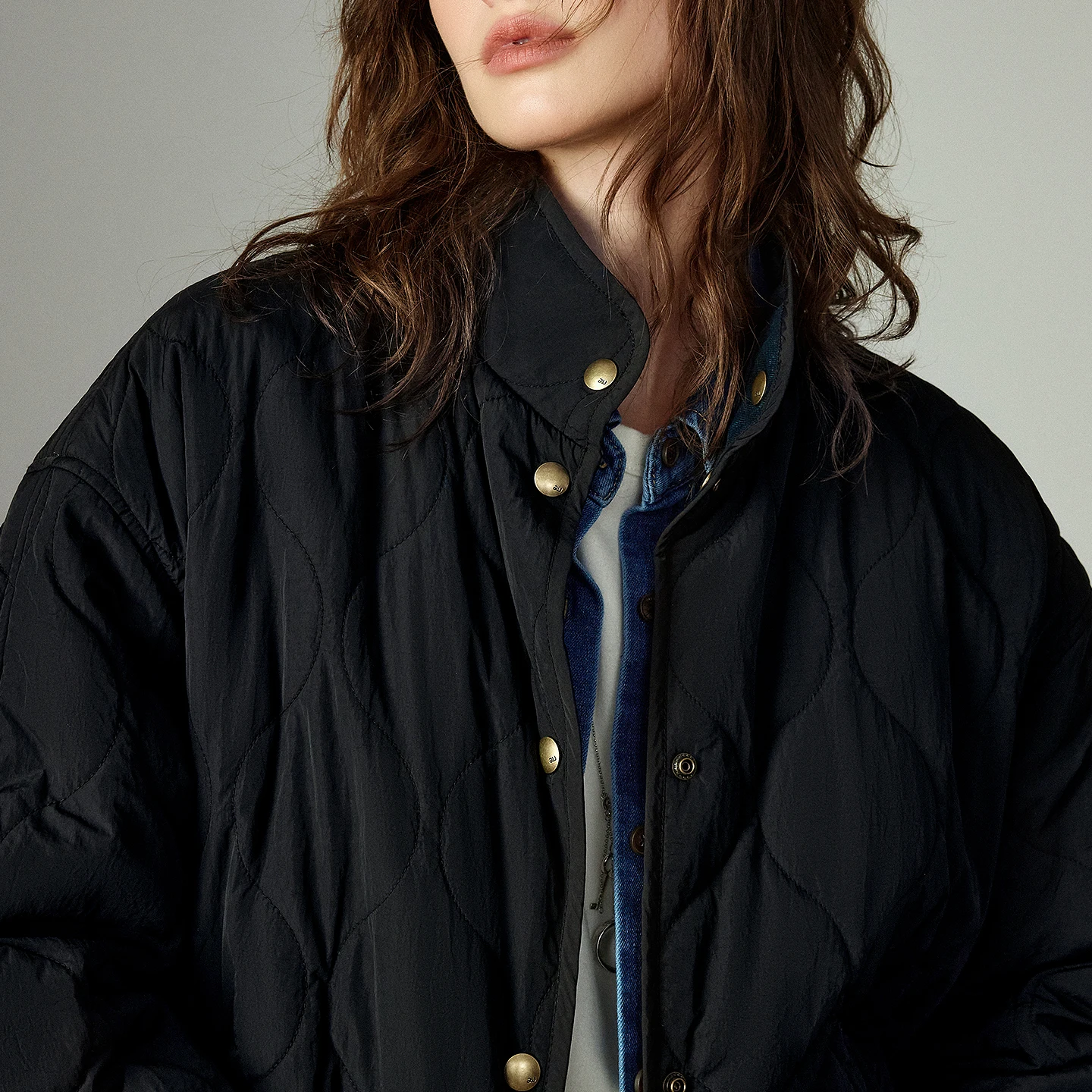 TOYOUTH Damskie płaszcze ocieplane bawełną 2025 Zima Nowa Kolekcja Vintage Czarna Kamizelka Bez Rękawów z Dekoltem w Serek Pluszowa Kurtka Bawełniana Odzież Wierzchnia