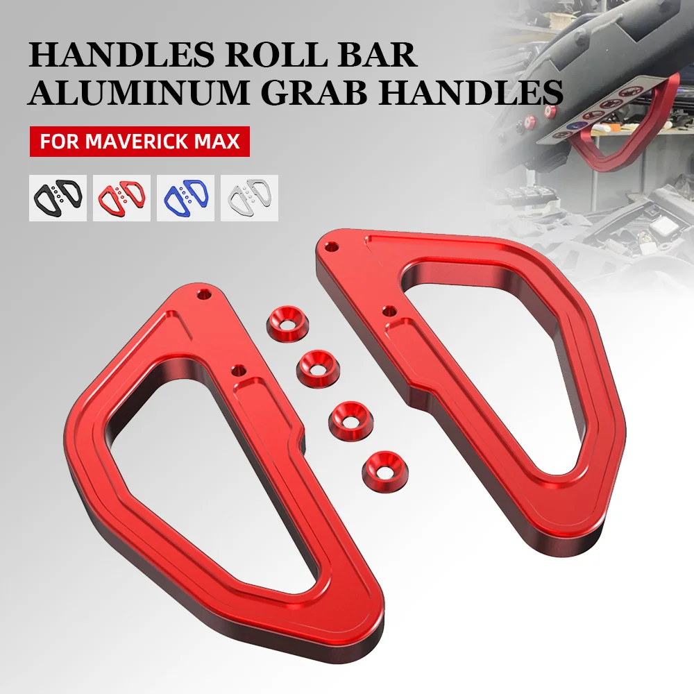 

Accessories For Can-Am Maverick MAX Turbo R/RR 2020-2021-2022-2023-2024 Turbo Grab Handle Hand Holder Aluminum Roll Bar Handles