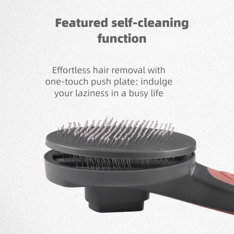 Самоочищающаяся щетка для выче – обзор и цена Slicker Brush Self Cleaning Pet Grooming