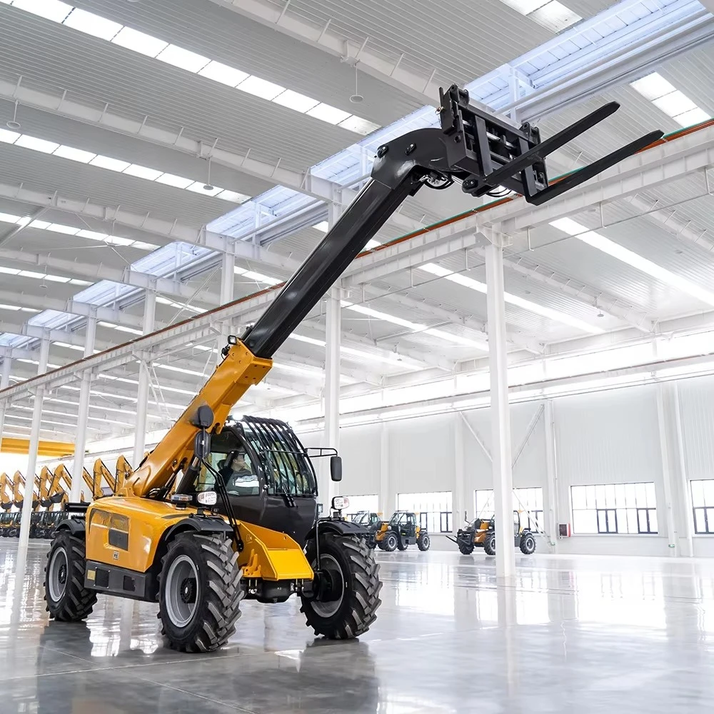 High Performance New 4 Wheel Drive Construction Telescopic Boom Forklift 3 T 4 Ton 5 Ton Telescopic Forklift Telehandler