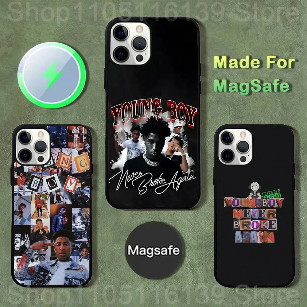 

Rapper YoungBoy Phone Case For iPhone 17,16,15,14,13,12,11,Pro,Max,Plus,Mini,SE4,E Magnetic Magsafe Wireless Charging