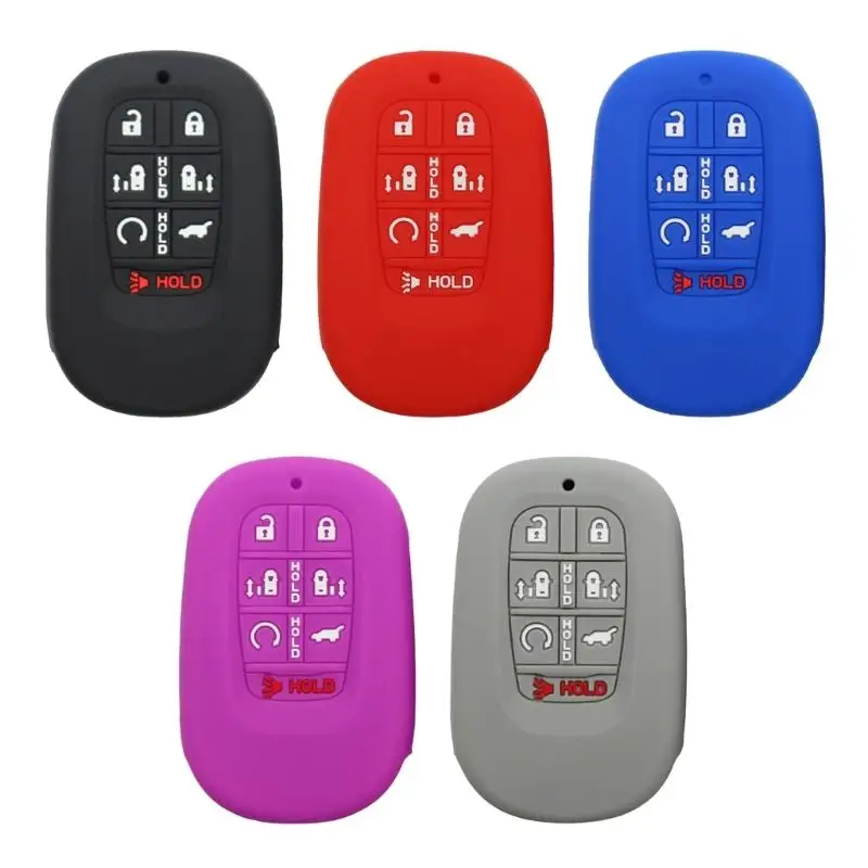 

652F Shockproof Car Protector Shell Soft Silicone Remote Control Case Suitable for 7+2 Button Models Non Slip Grip Design