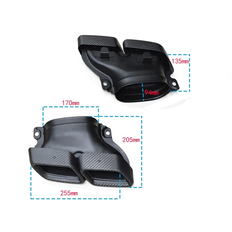 

1Pair Carbon Fiber Exhaust Head Tip For Mercedes-Benz W205 C180 C200 C260 C300 Muffler Head Change C43 C63 AMG Diffusion Nozzle