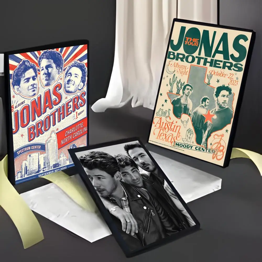 Popular Catchy American Band J-Jonas B-Brothers Poster American Film Mural Home Childrens Room Wall Decor Print