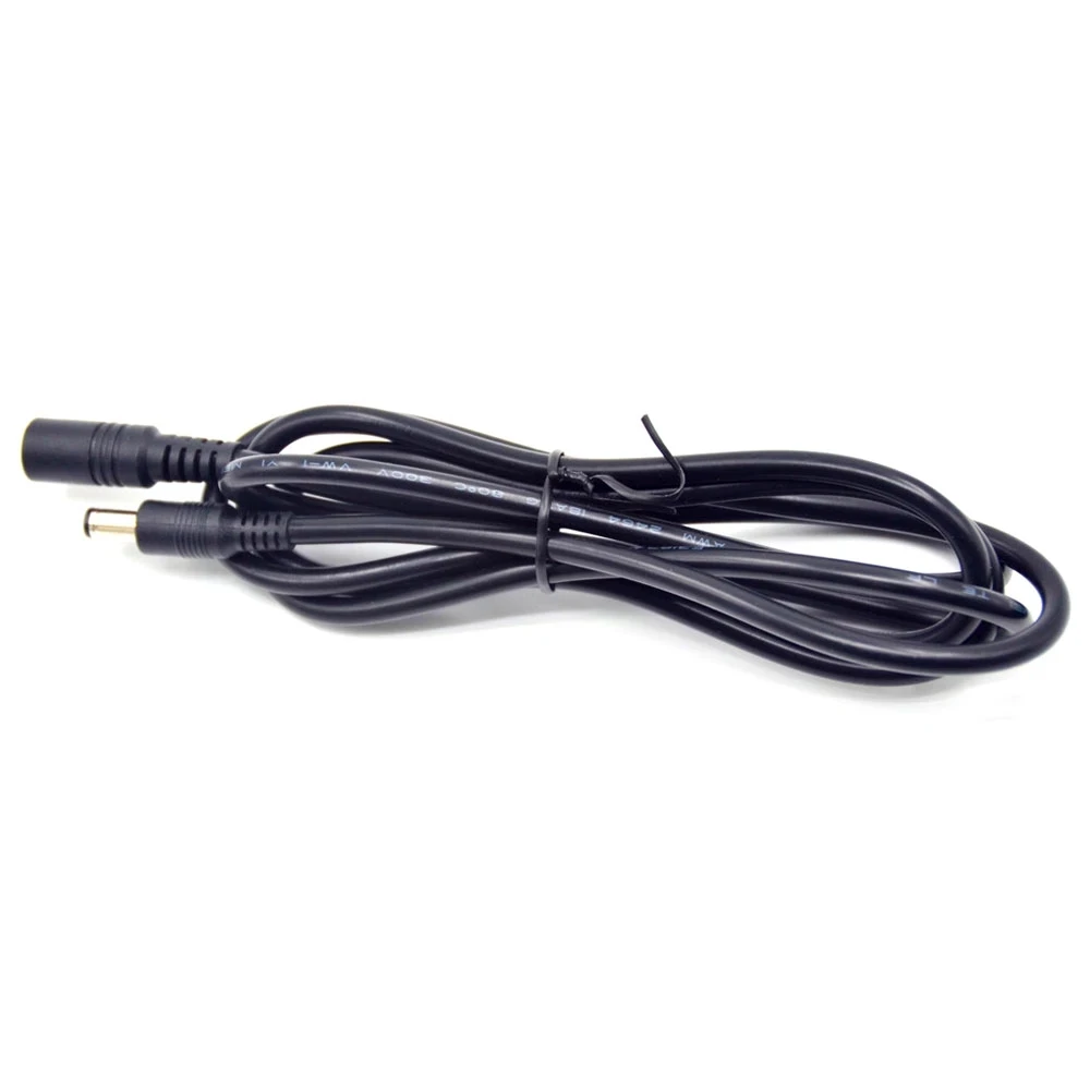 1.5M 5.5*2.1mm Female To 5.5*2.1mm Male DC Connector Power Supply Cable Extension Cord Fit NP-FW50 LP-E6 DR-E18 Dummy Battery